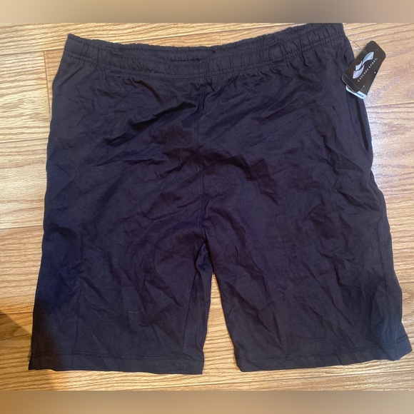 Sports active jersey shorts - black knee length - Picture 2 of 4